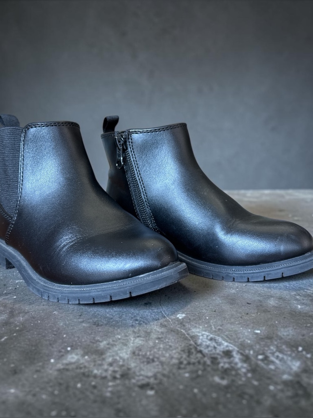 Cat & Jack Toddler Girls Tanner Chelsea Boots Black Size 11T